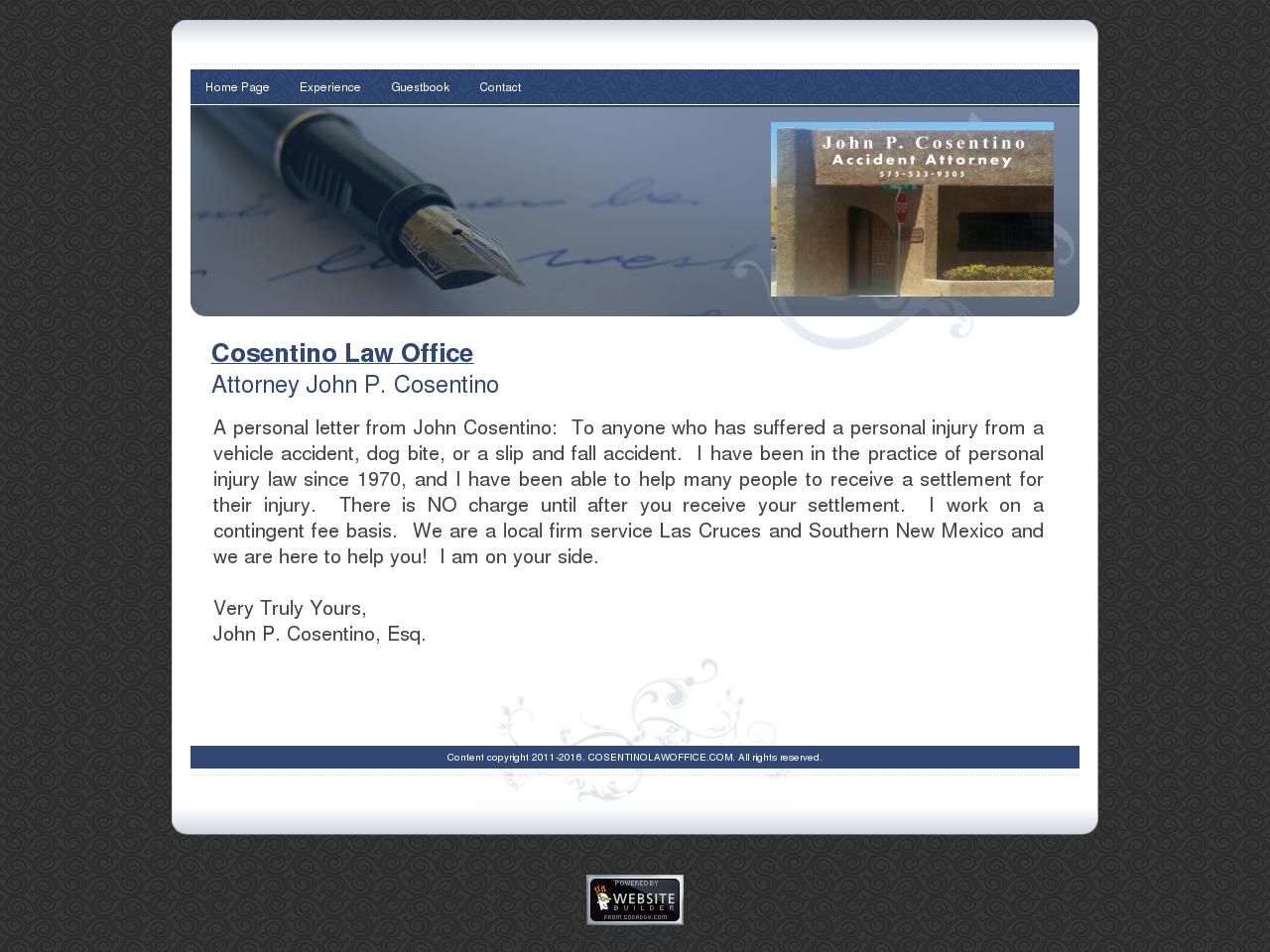 Cosentino, John P - Las Cruces NM Lawyers