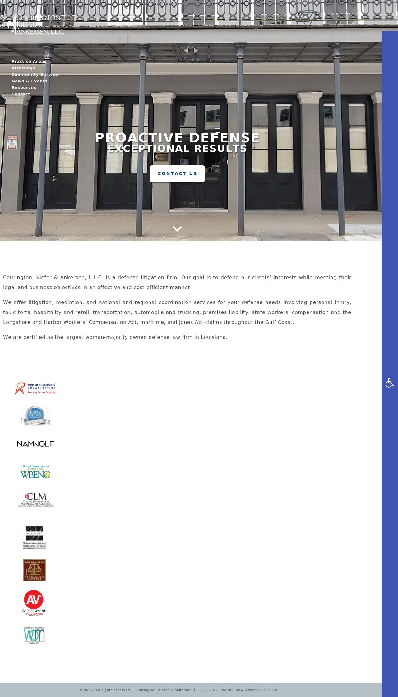 Courington Kiefer & Sommers LLC - New Orleans LA Lawyers
