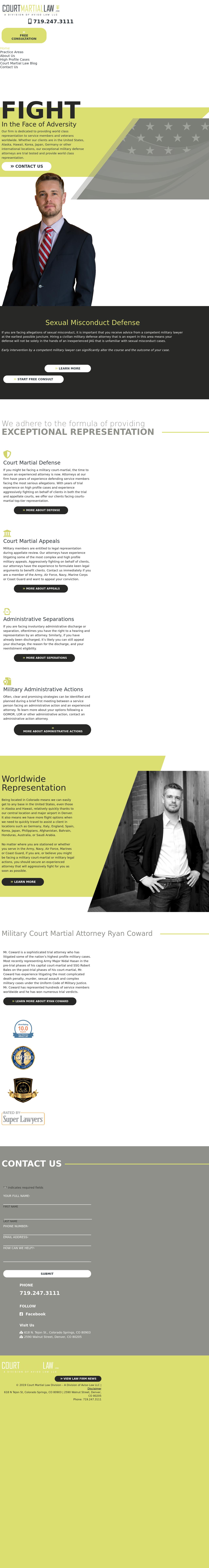 Court Martial Law - Colorado Springs CO Lawyers