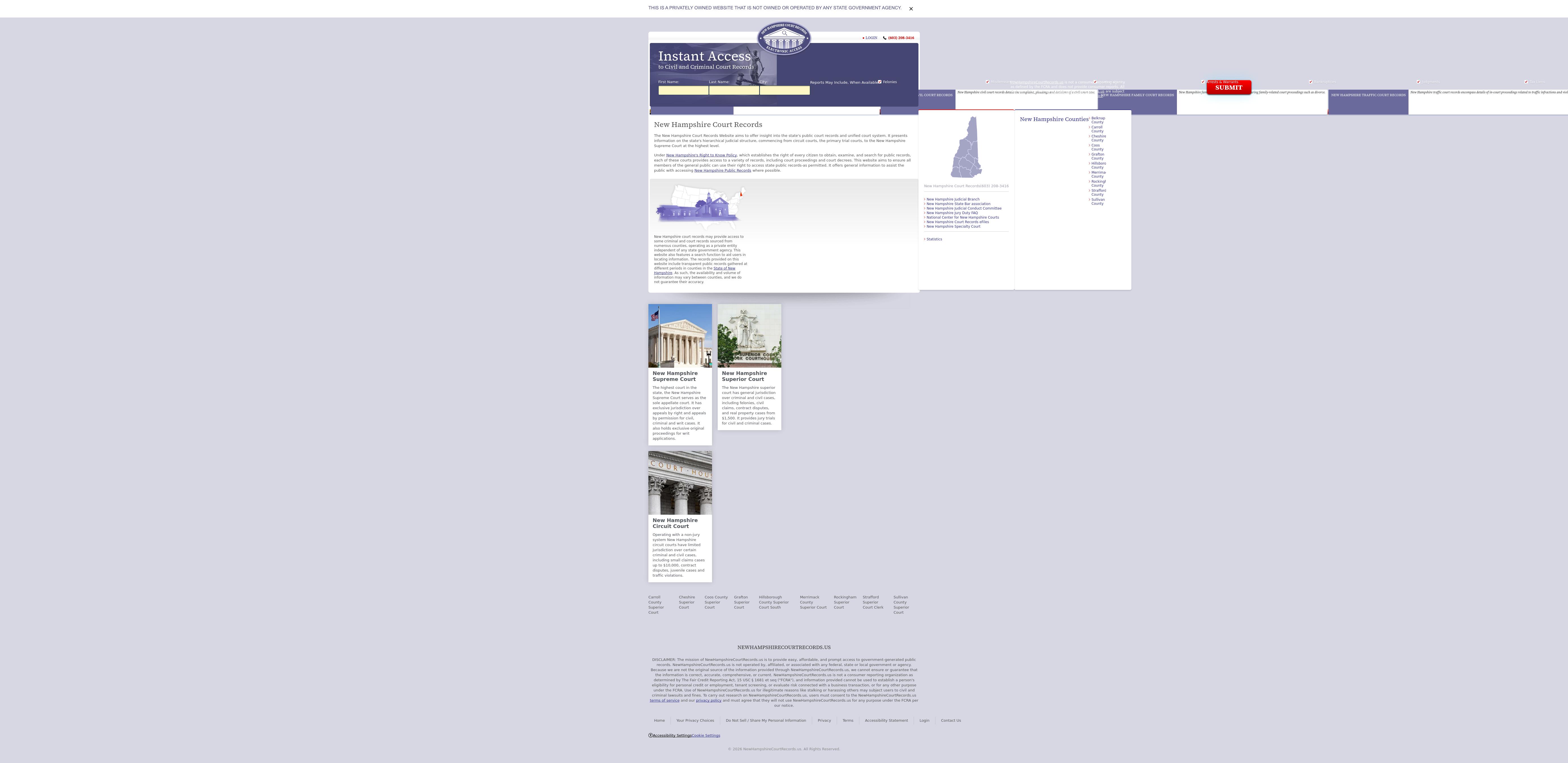 New Hampshire Court Records - Concord NH Lawyers