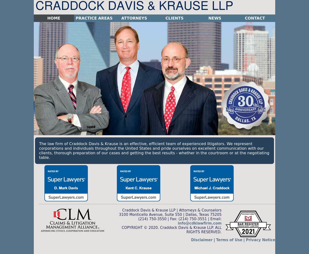 Craddock Davis & Krause LLP - Dallas TX Lawyers