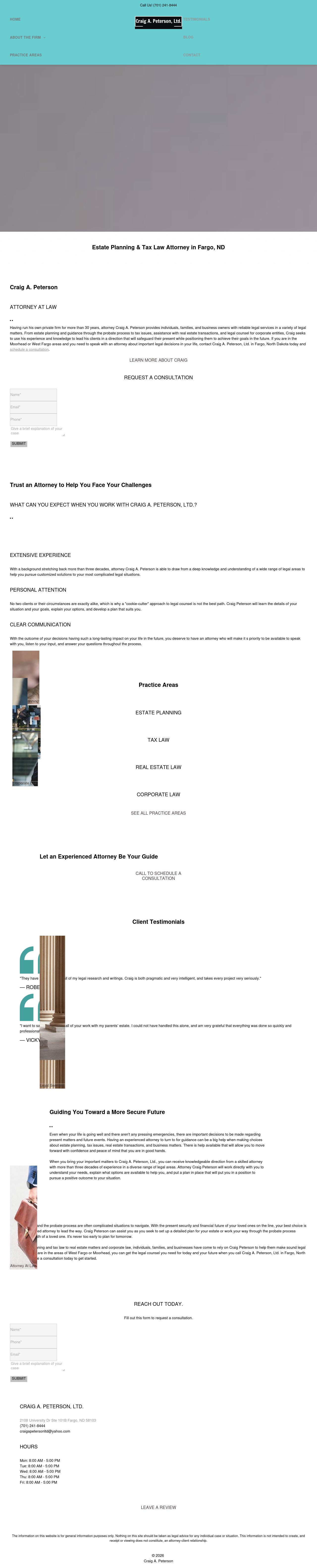 Craig A. Peterson, LTD. - Fargo ND Lawyers