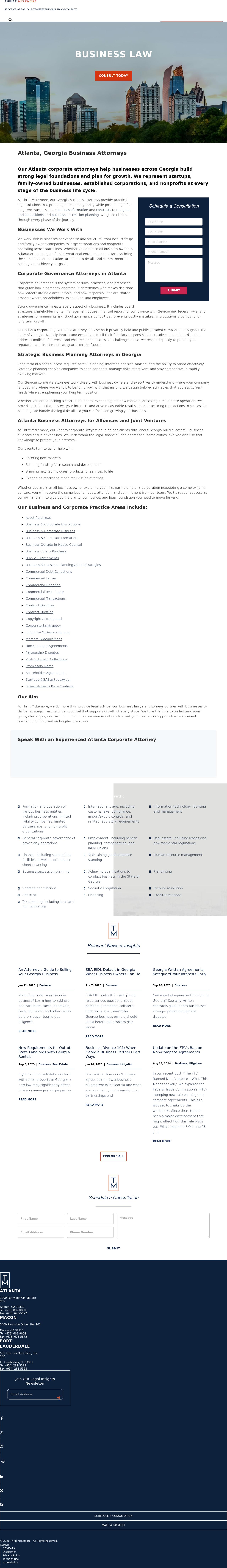 Thrift McLemore - Atlanta GA Lawyers