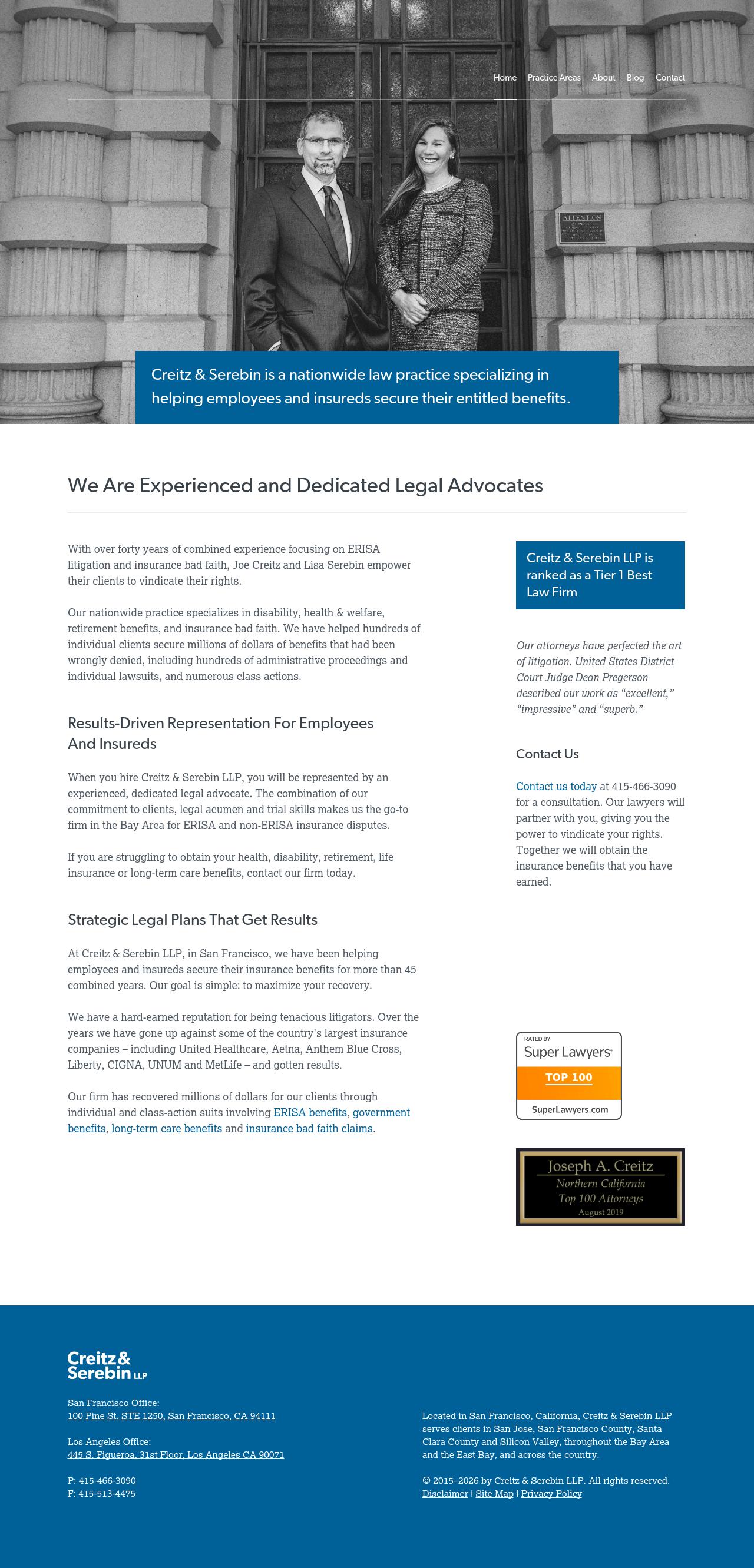 Creitz & Serebin LLP - San Francisco CA Lawyers