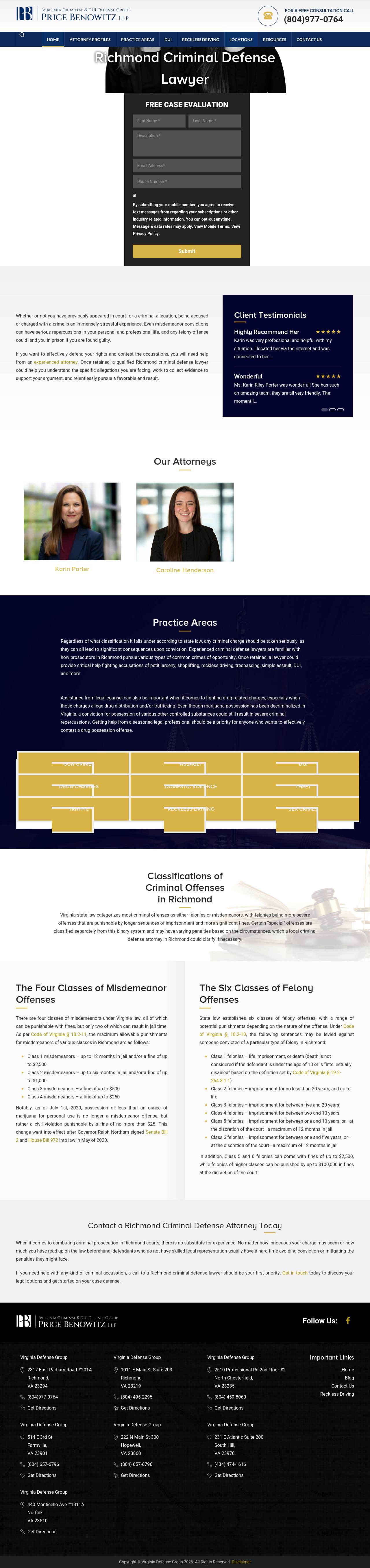Virginia Defense Group - Richmond VA Lawyers