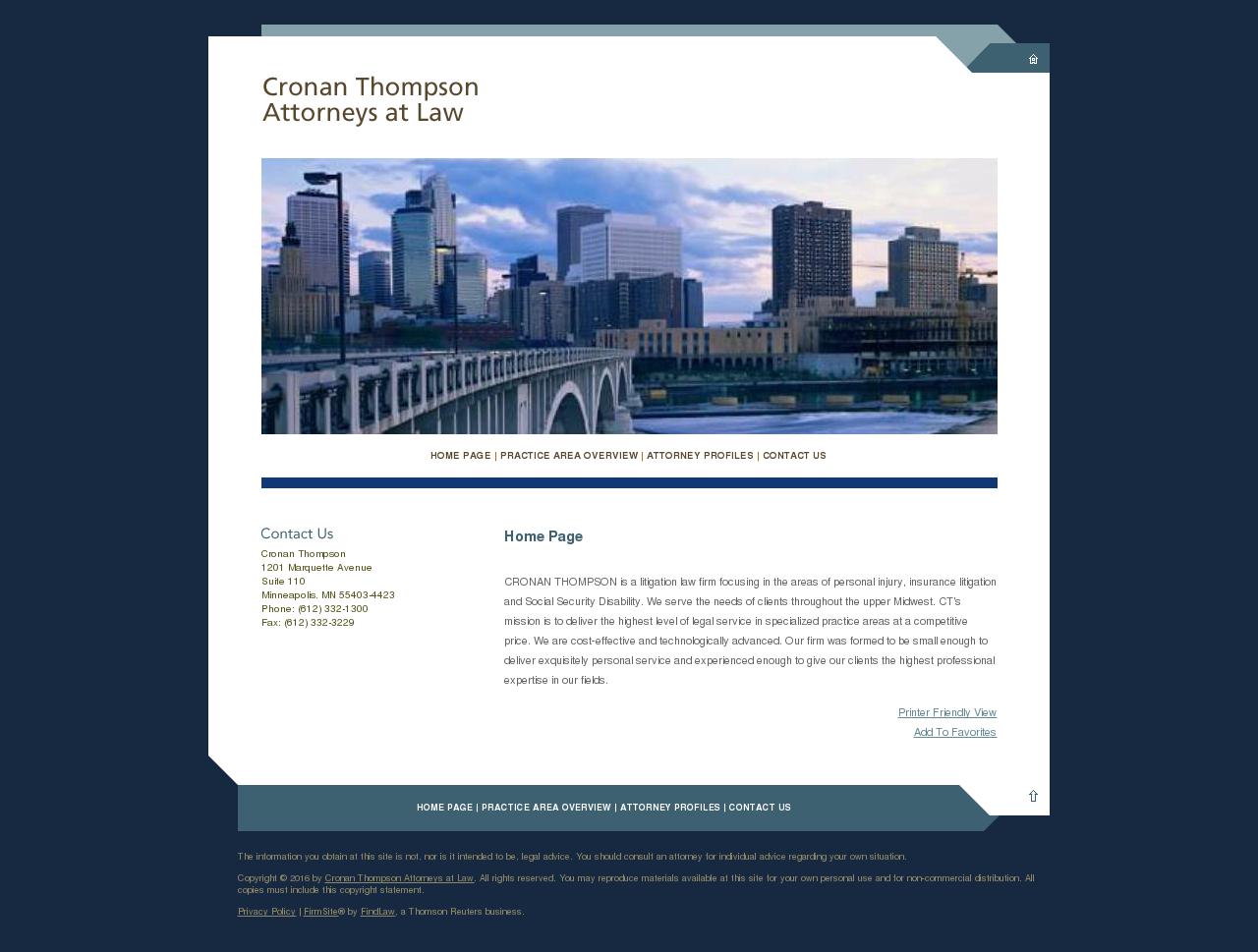 Cronan Thompson - Minneapolis MN Lawyers