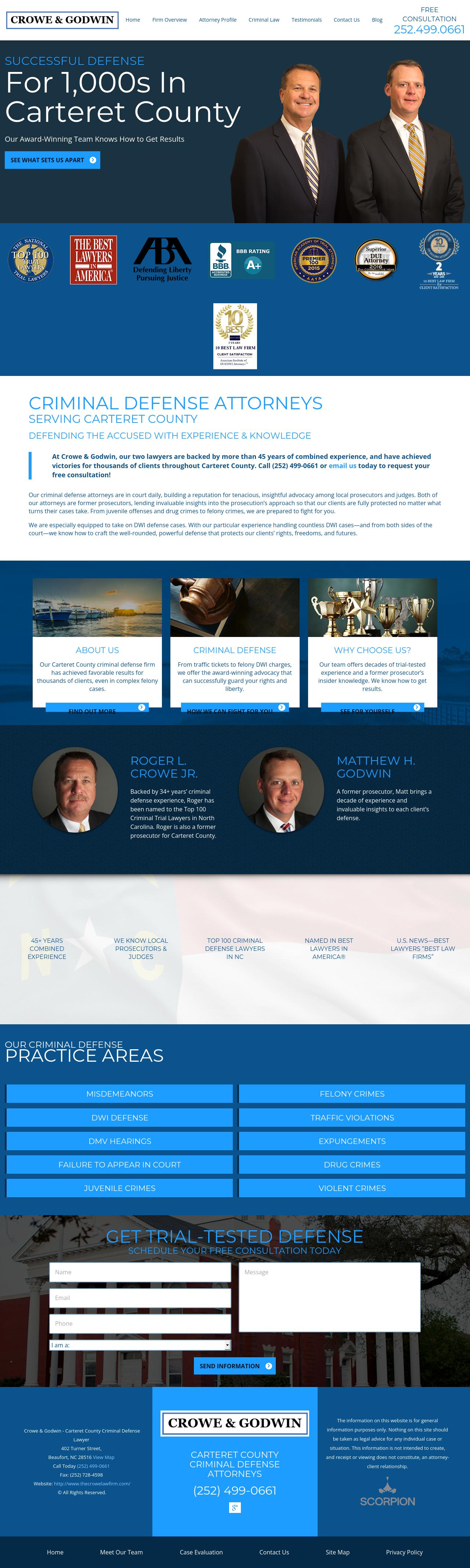 Crowe Law Firm - Beaufort NC Lawyers