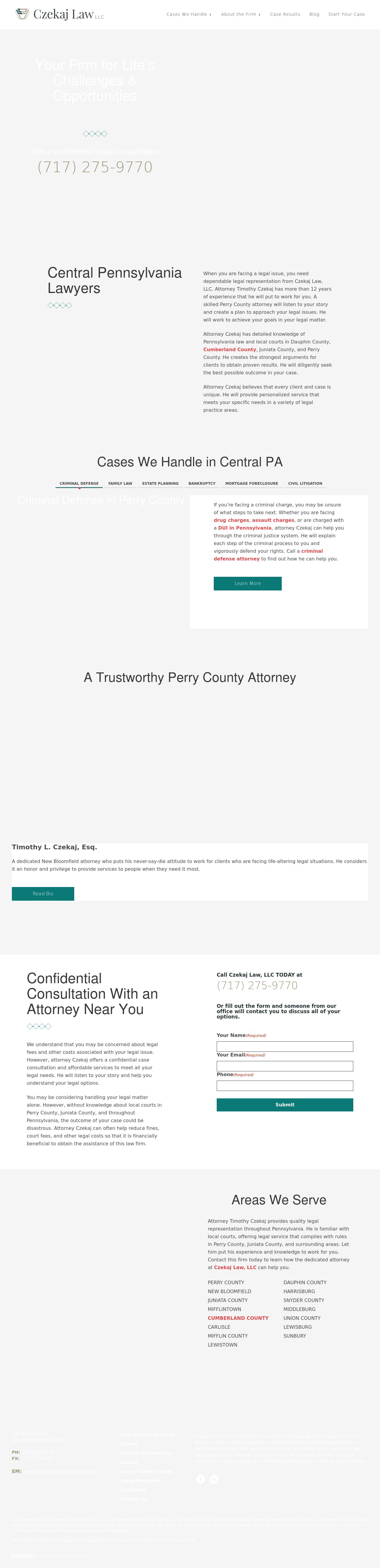 Czekaj Law, LLC - New Bloomfield PA Lawyers