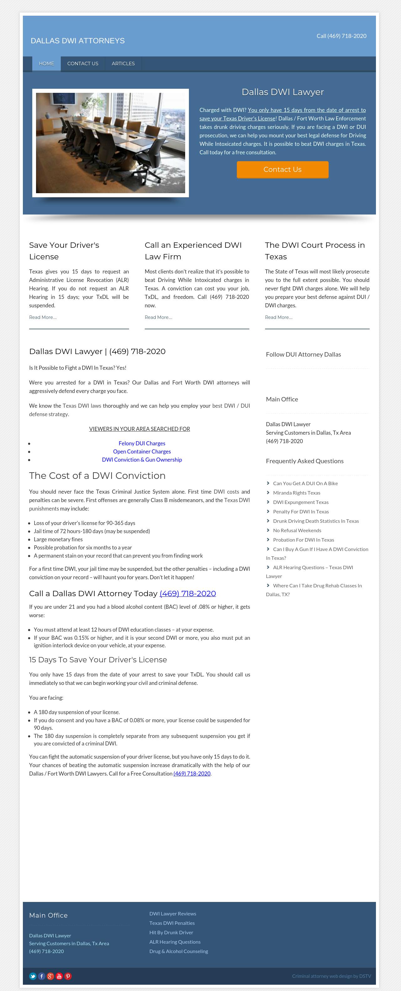 Dallas DWI Lawyer - Dallas TX Lawyers
