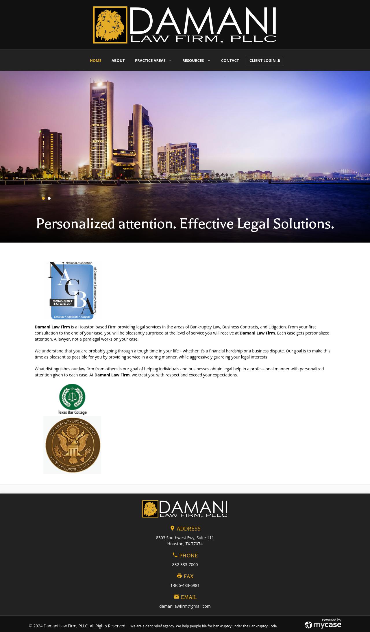 Damani Law Firm, PLLC - Houston TX Lawyers