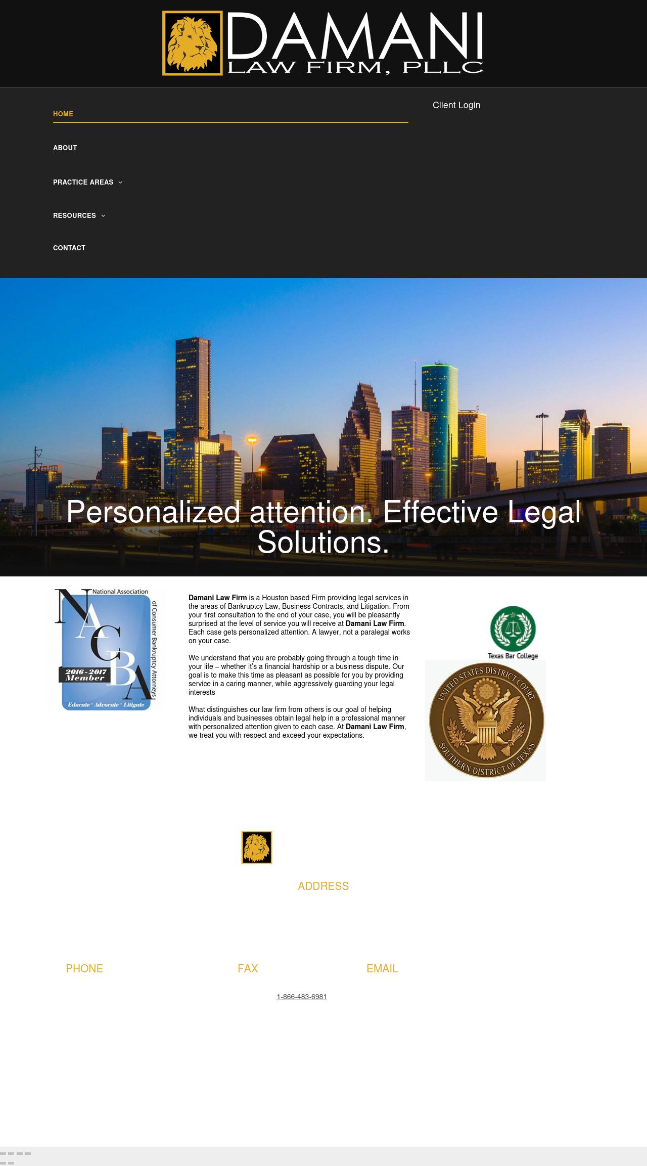 Damani Law Firm, PLLC - Houston TX Lawyers