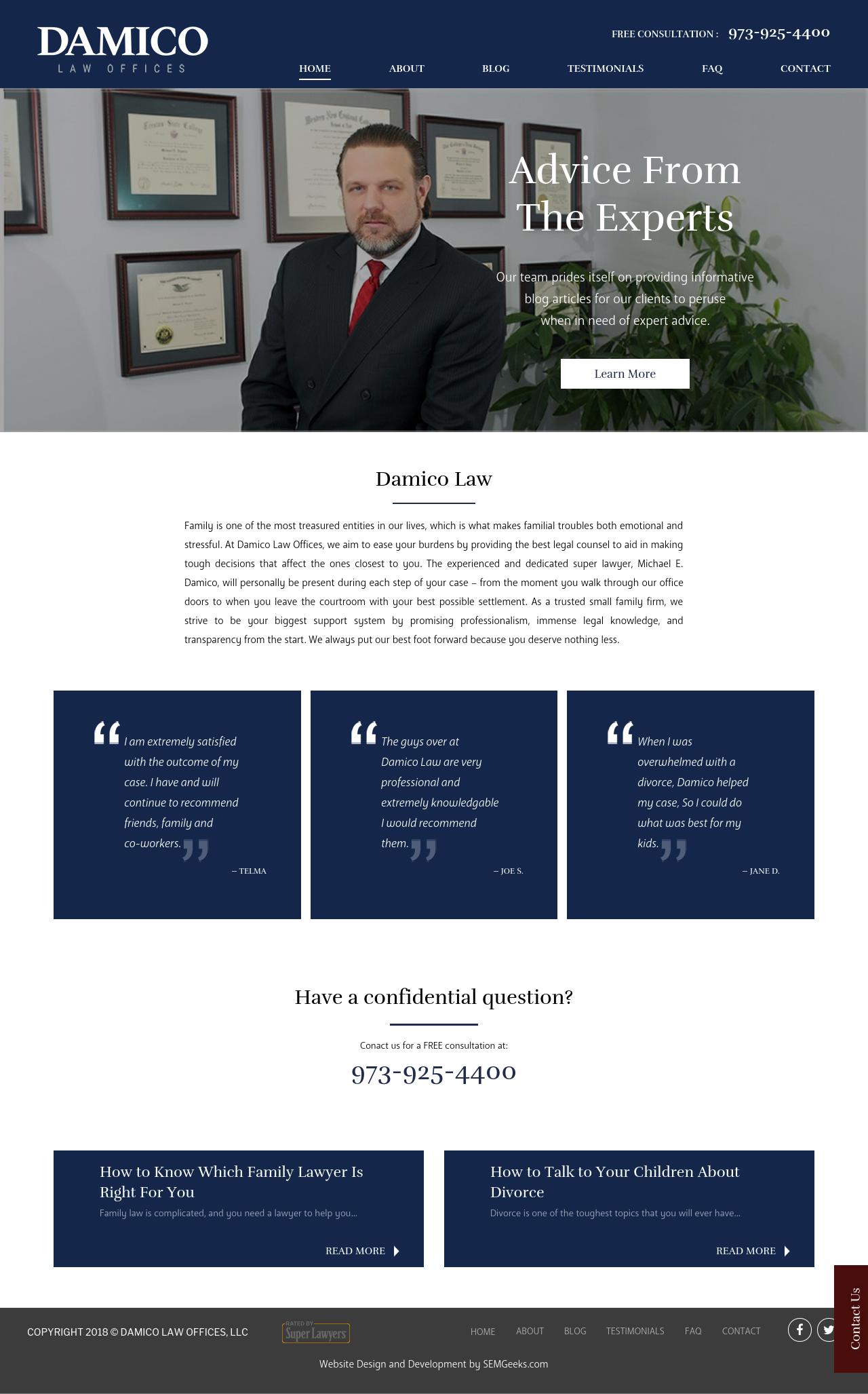 Damico Law Offices, LLC - Totowa NJ Lawyers