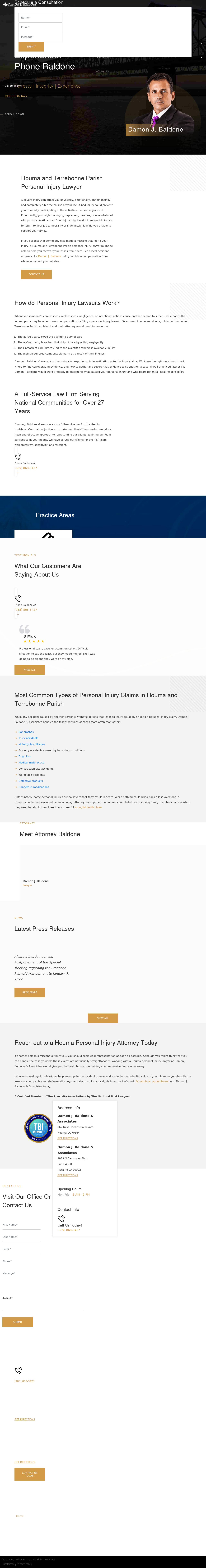 Damon J Baldone & Associates - Houma LA Lawyers