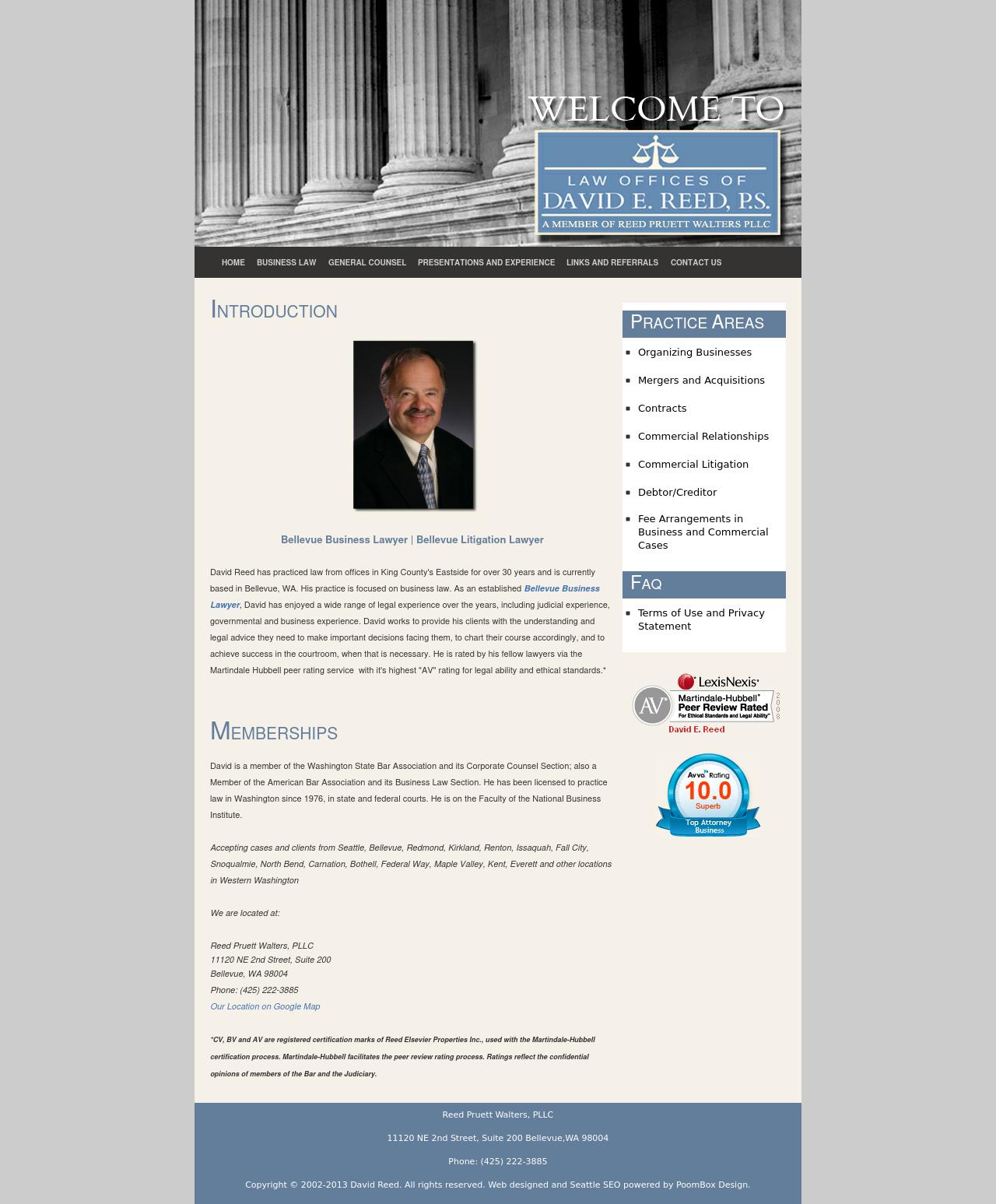 David E. Reed - Bellevue WA Lawyers