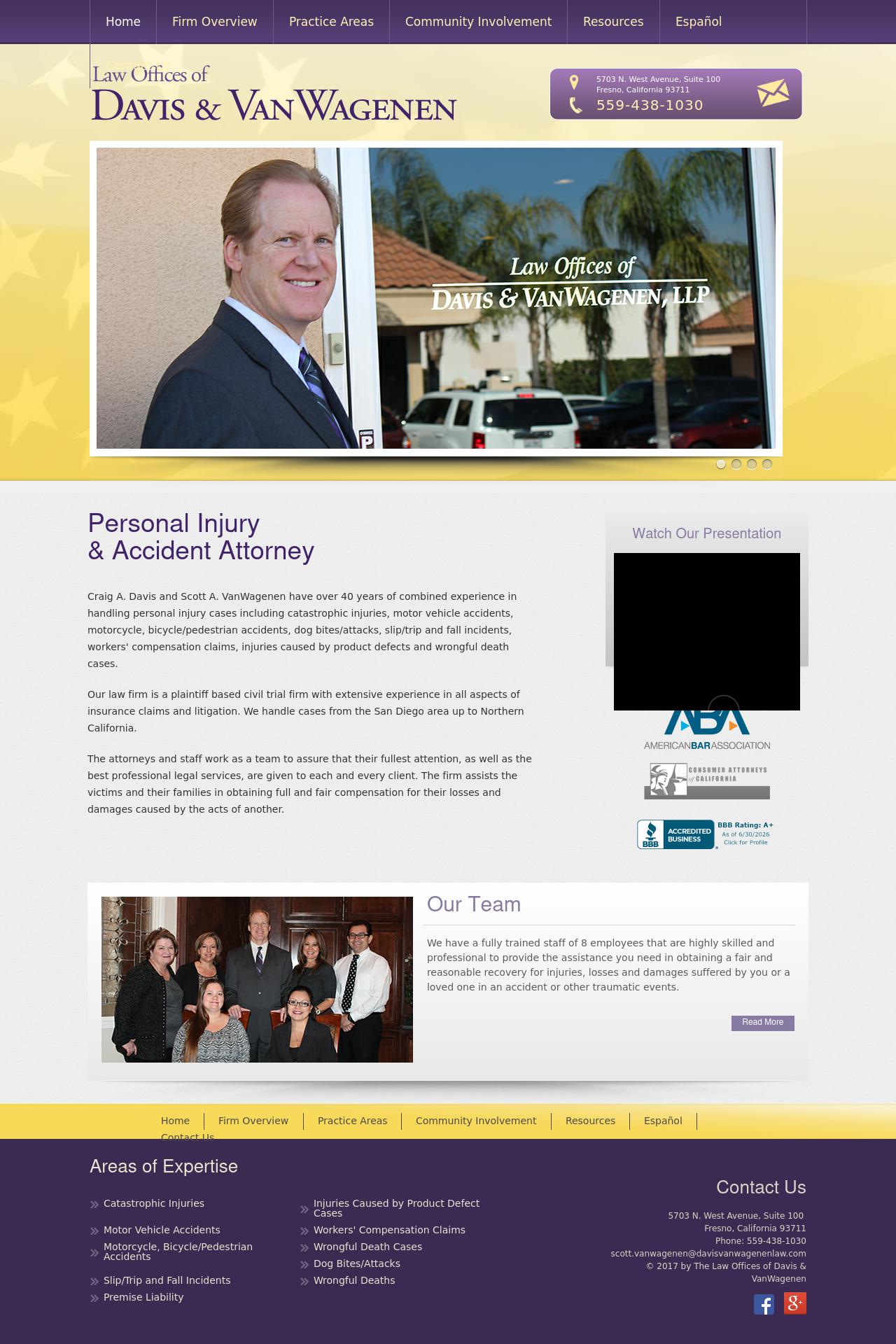 Davis & VanWagenen Law Offices Of - Fresno CA Lawyers