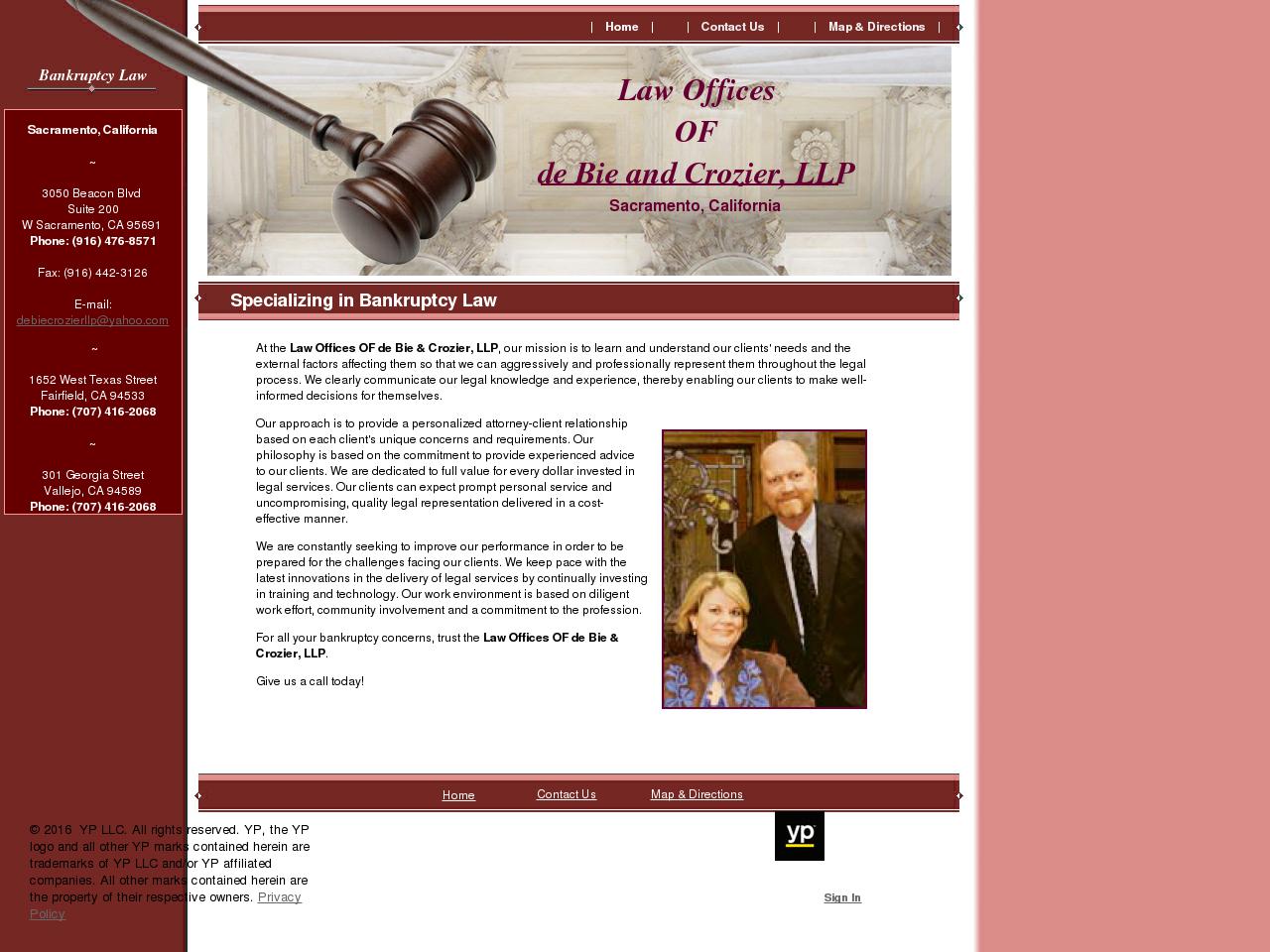 De Bie & Crozier LLP Law Offices Of - West Sacramento CA Lawyers