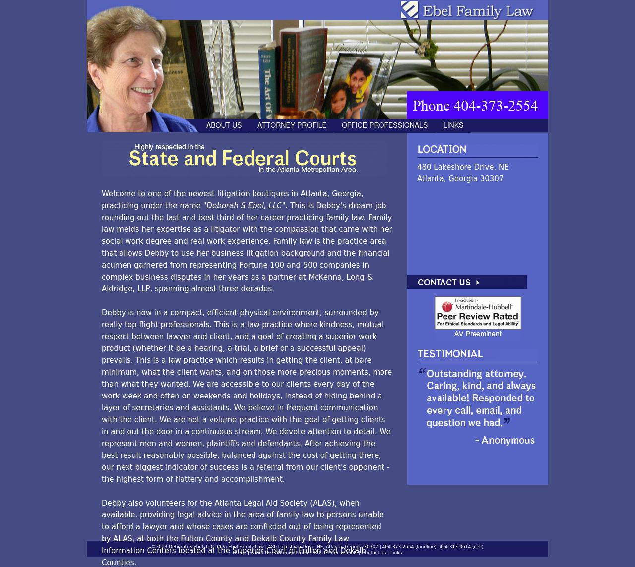 Deborah S Ebel, LLC d/b/a Ebel Family Law - Atlanta GA Lawyers