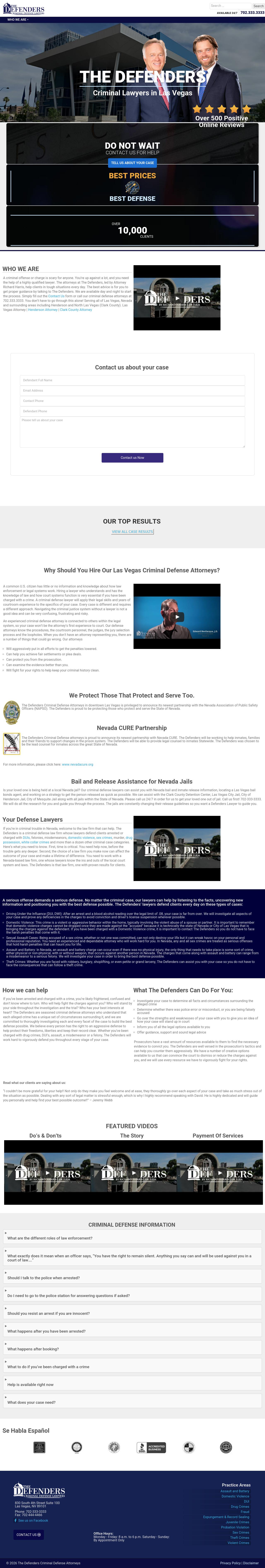 Defenders - Las Vegas NV Lawyers