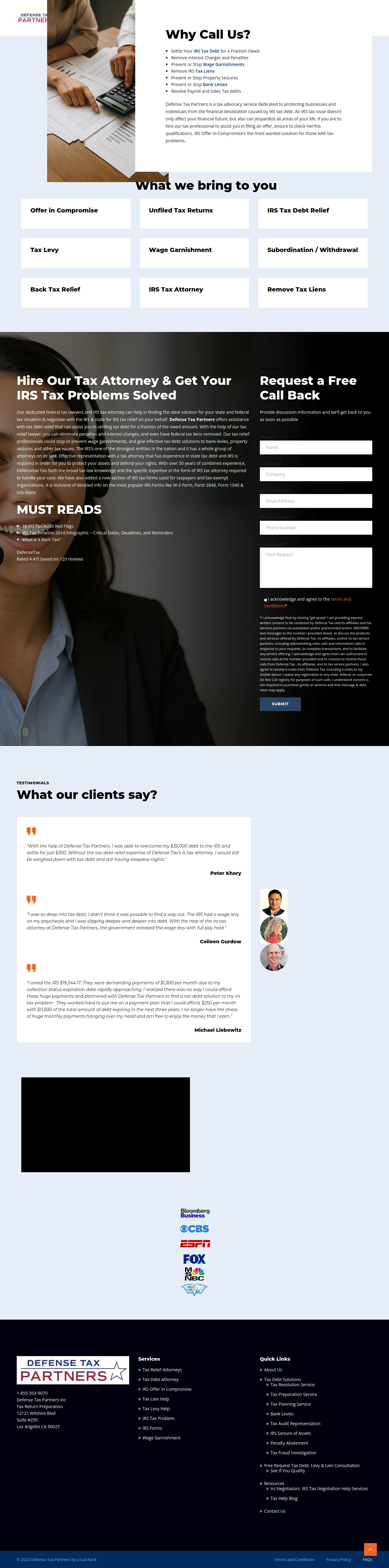 Defense Tax Partners - Los Angeles CA Lawyers