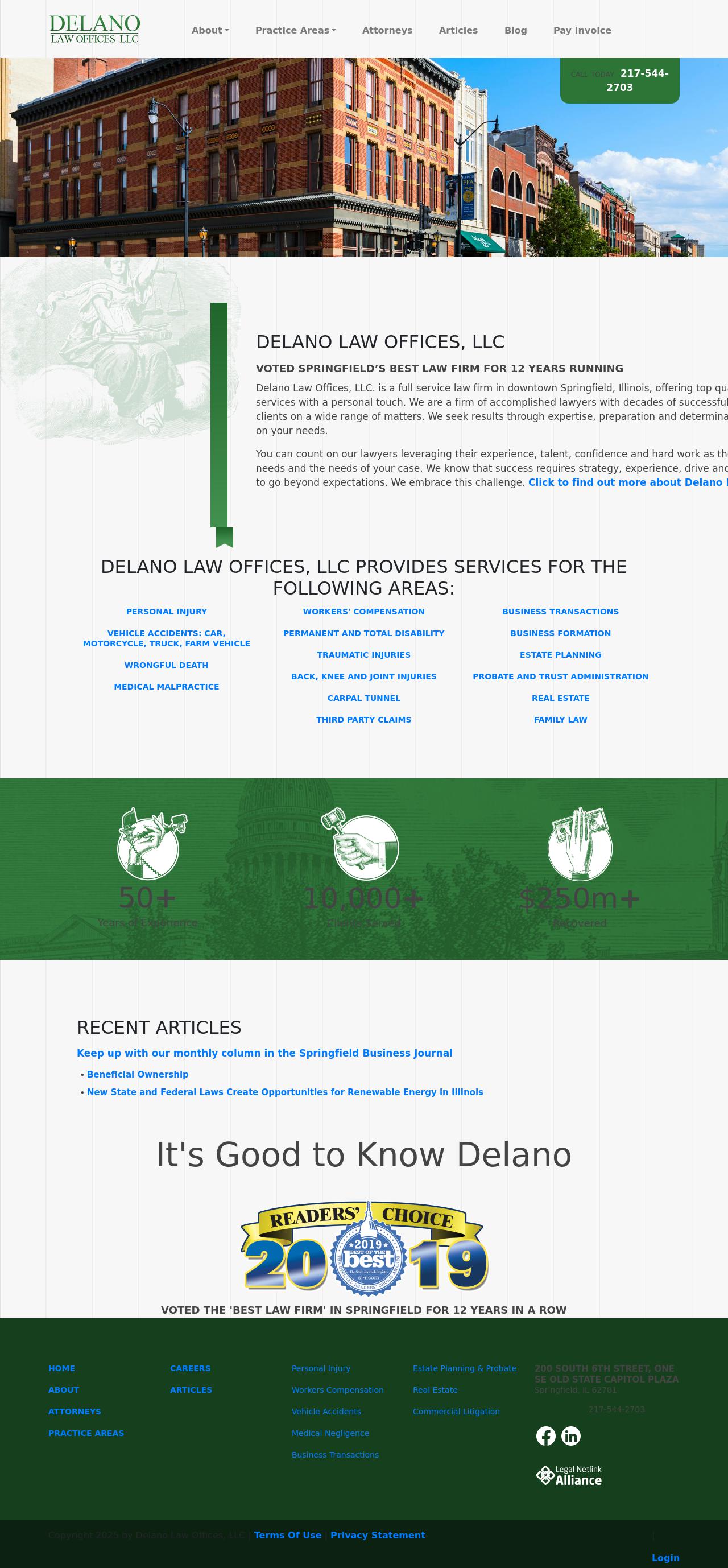 Delano Law Offices LLC - Springfield IL Lawyers