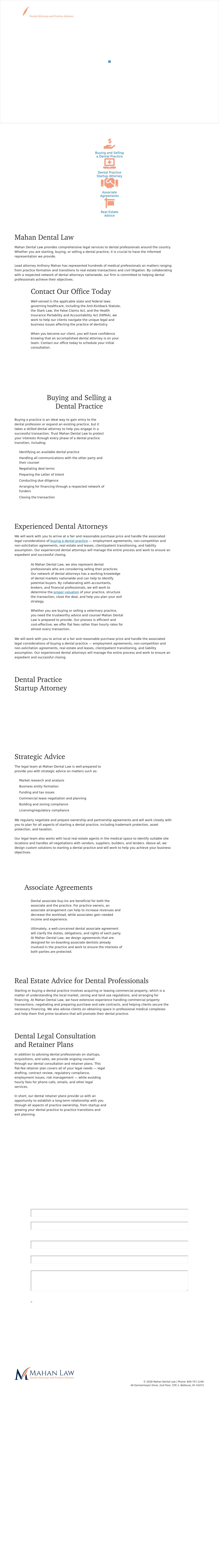 Dental Law Office of Anthony A. Mahan - Bellevue KY Lawyers