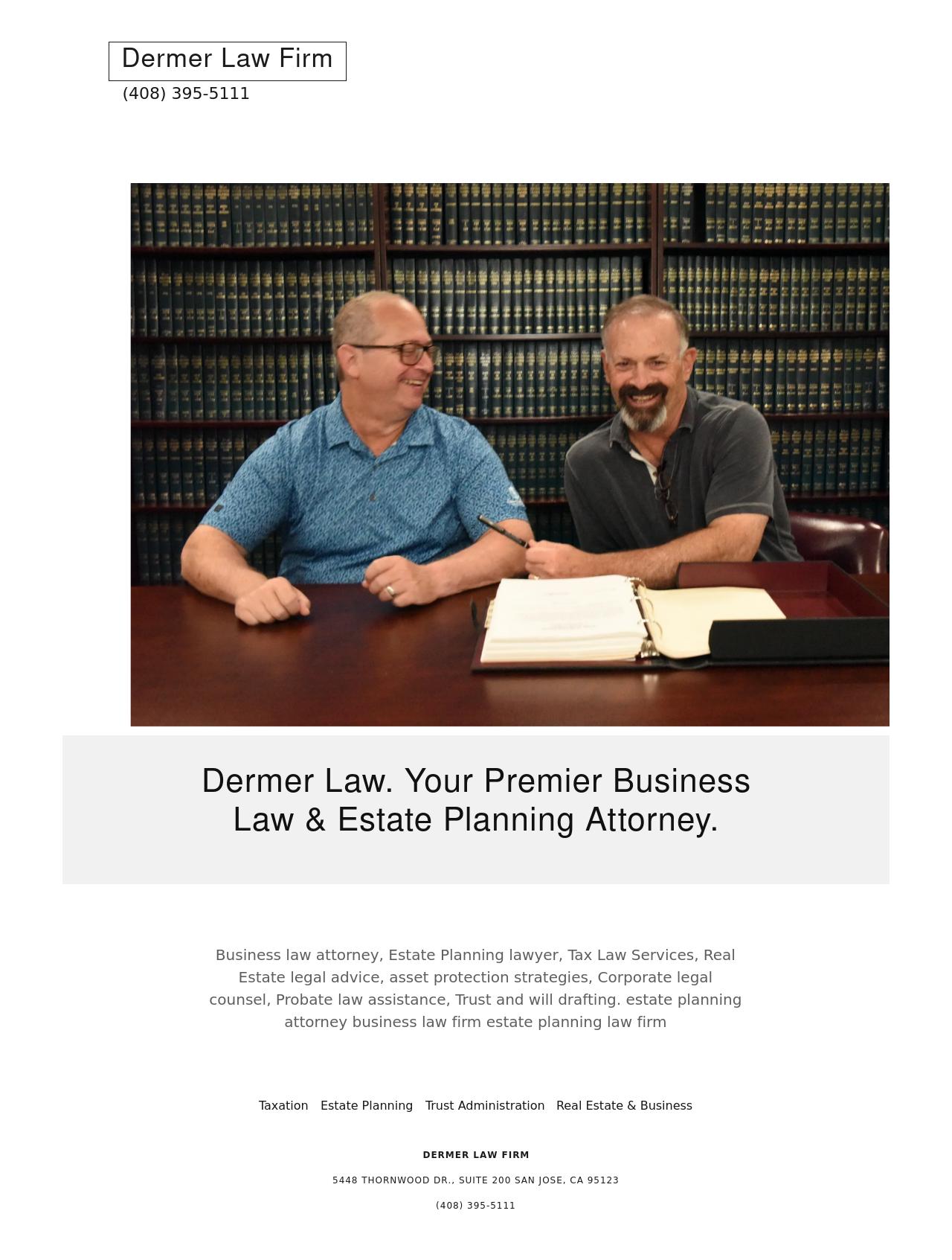 Dermer Law Firm - Los Gatos CA Lawyers