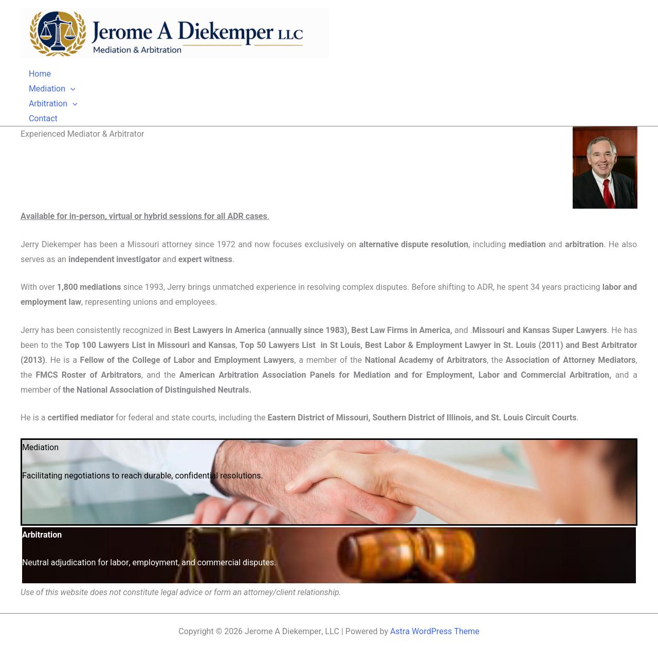 Diekemper Jerome A. - Saint Louis MO Lawyers