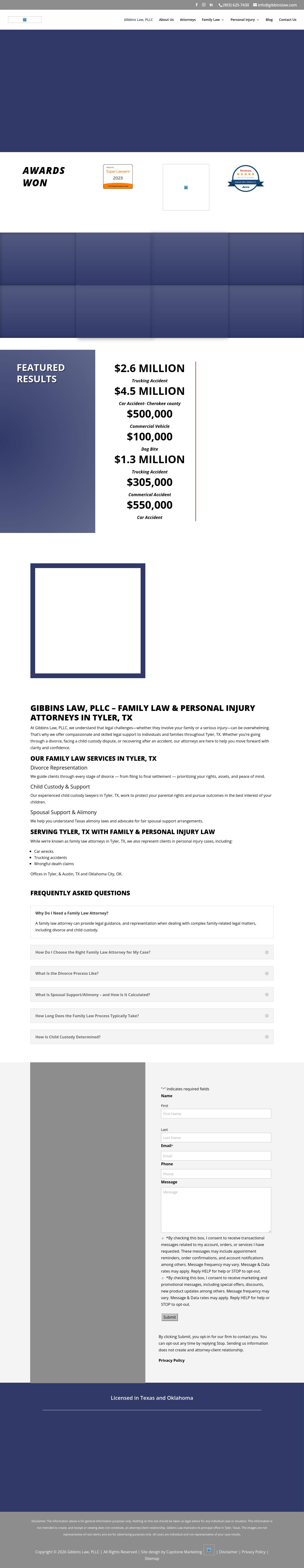 Gibbins Law, PLLC - Tyler TX Lawyers