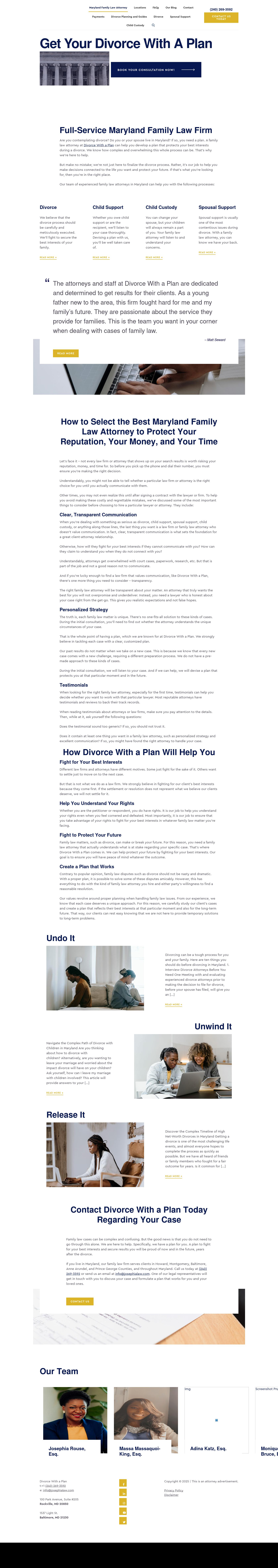 Divorce With A Plan - Baltimore MD Lawyers