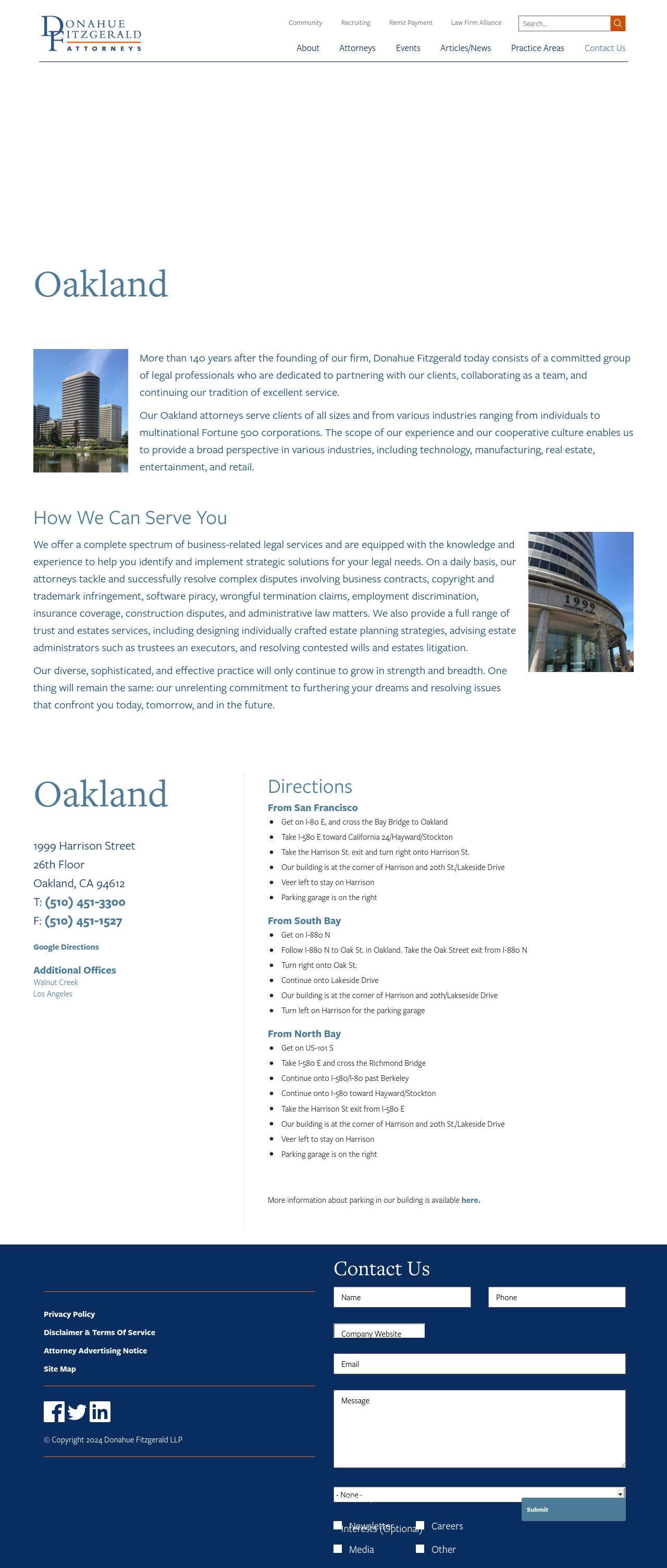Donahue Fitzgerald of Oakland - Oakland CA Lawyers