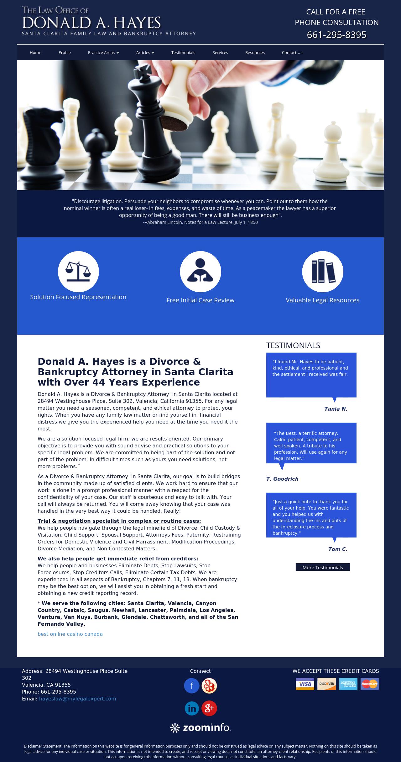 Donald A. Hayes Attorney At Law - Valencia CA Lawyers