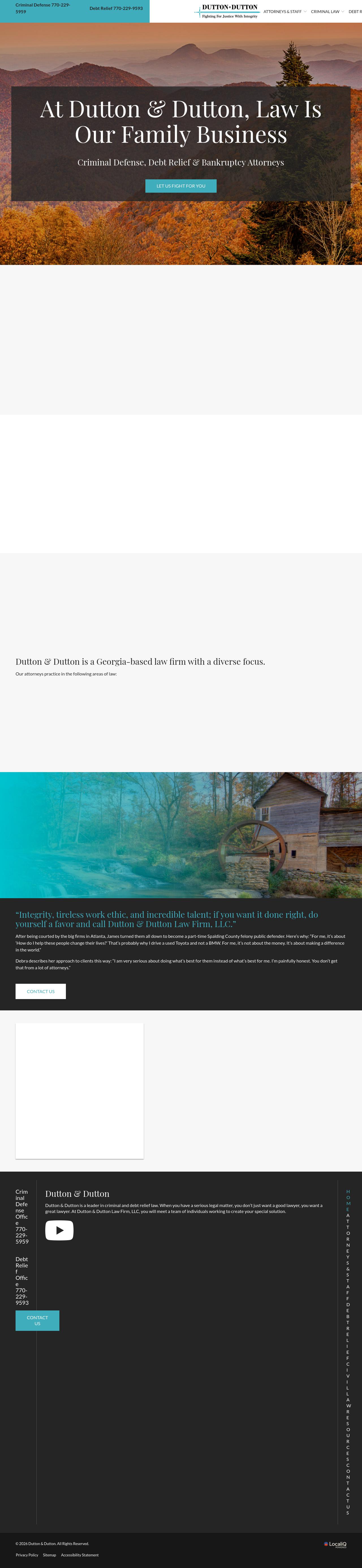 Dutton & Dutton Law Firm, LLC - Griffin GA Lawyers