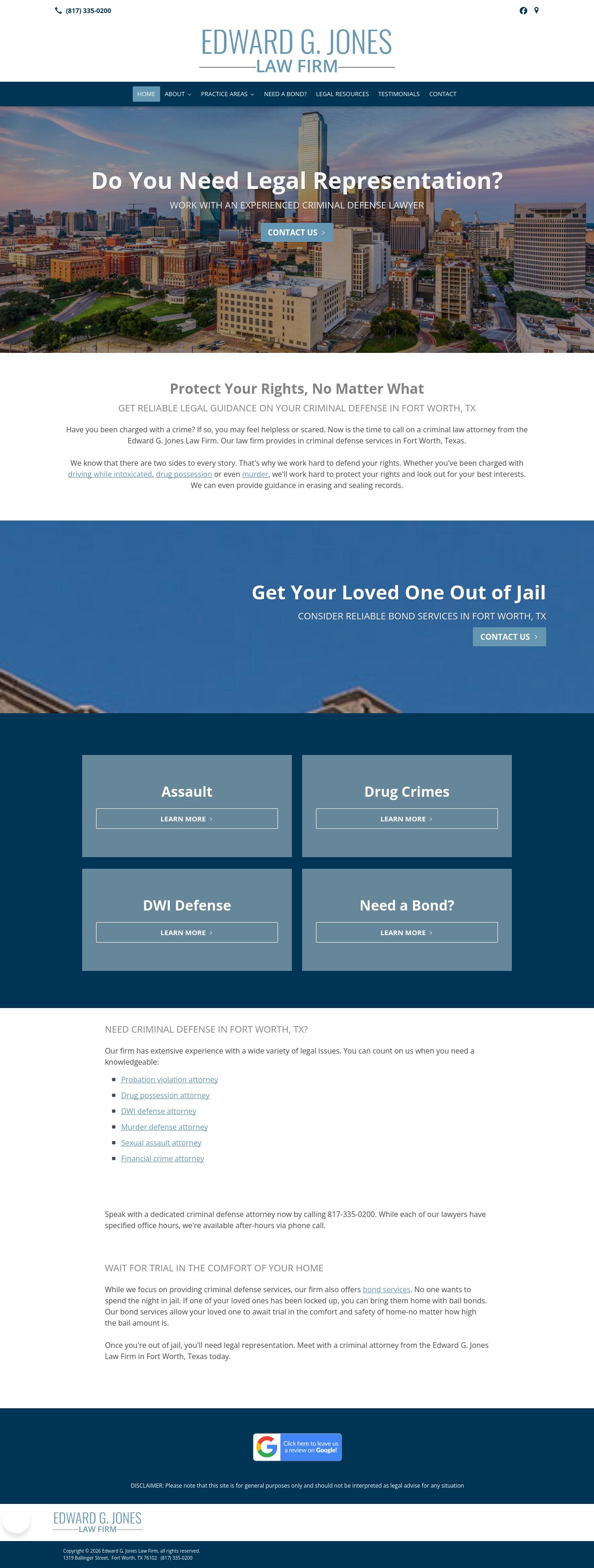 Edward G. Jones - Fort Worth TX Lawyers
