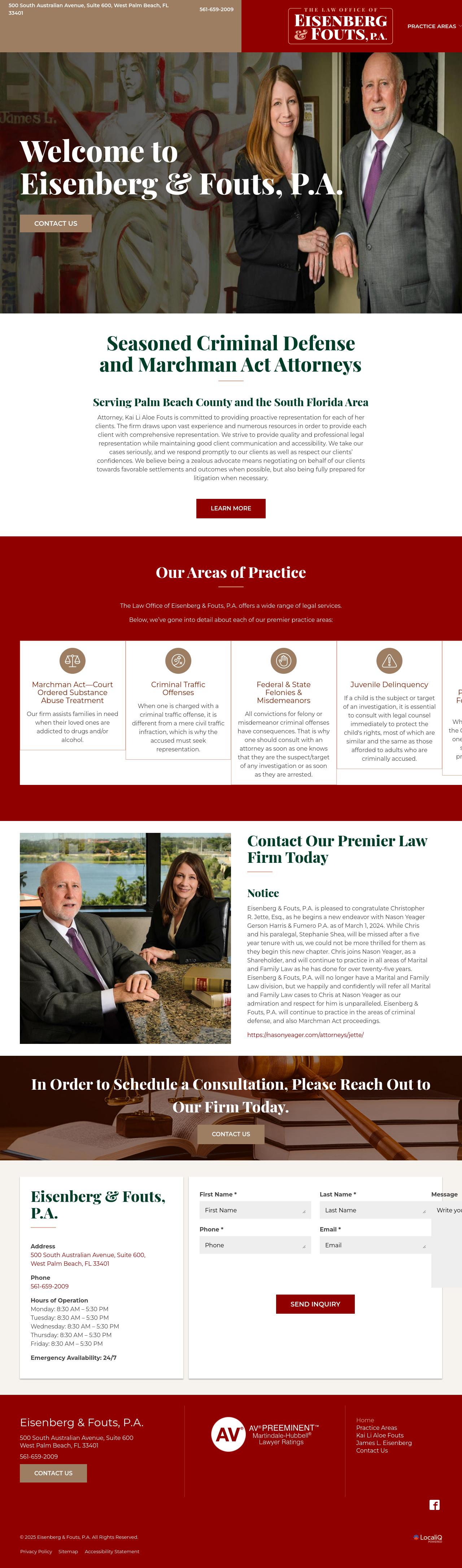 Eisenberg & Fouts PA - West Palm Beach FL Lawyers