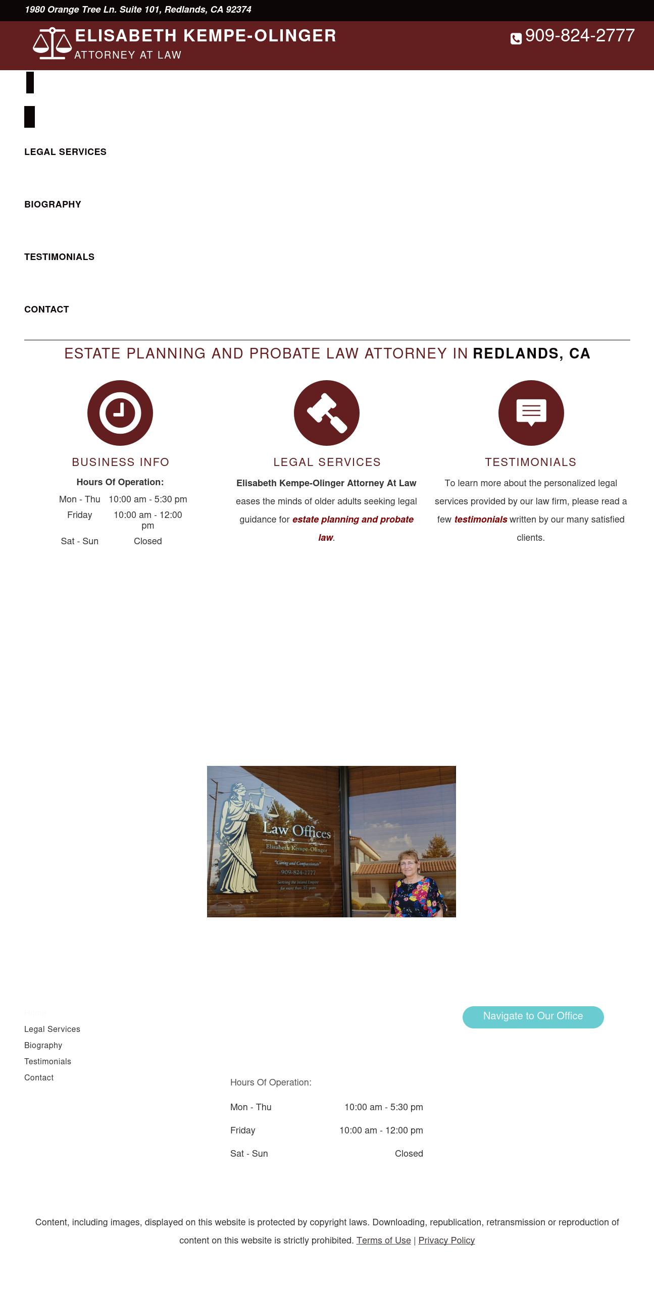 Elisabeth Kempe-Olinger - Colton CA Lawyers