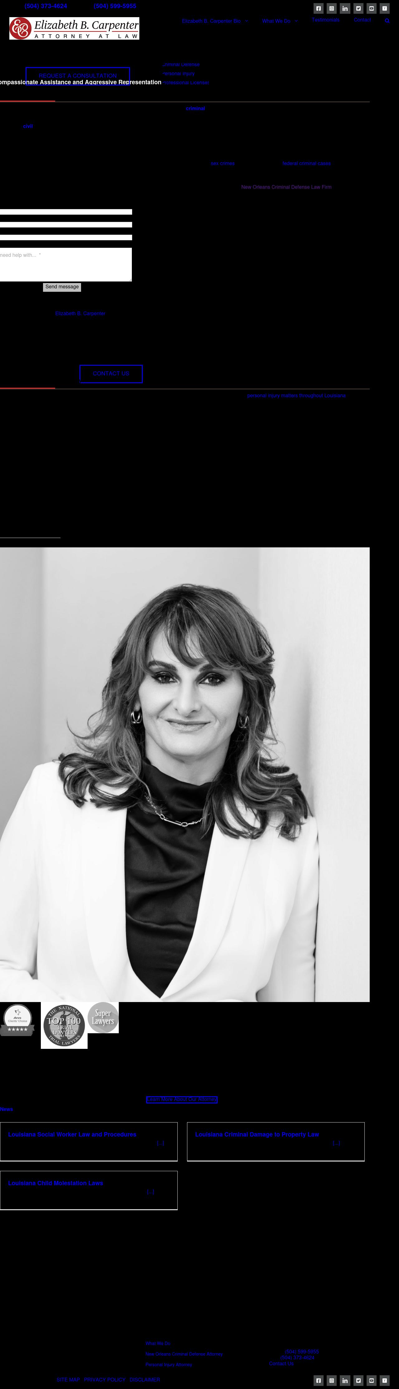 Elizabeth B. Carpenter Law Firm - New Orleans LA Lawyers