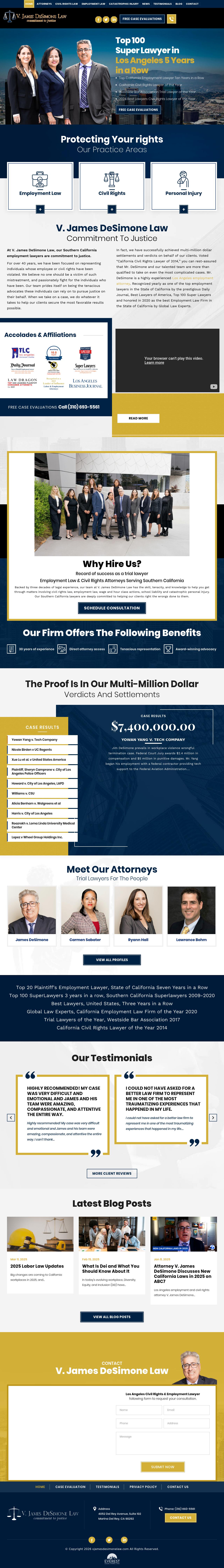 V. James DeSimone Law - Marina del Rey CA Lawyers