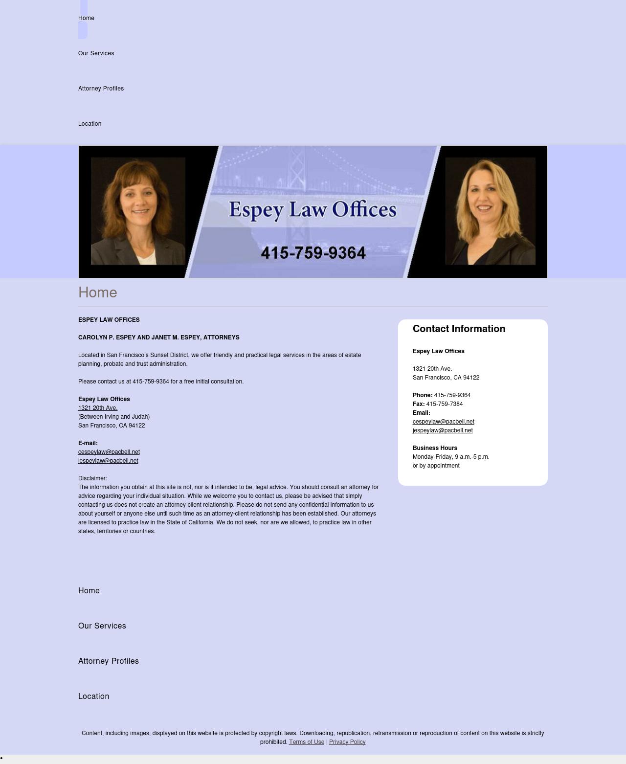 Espey Law Offices - San Francisco CA Lawyers