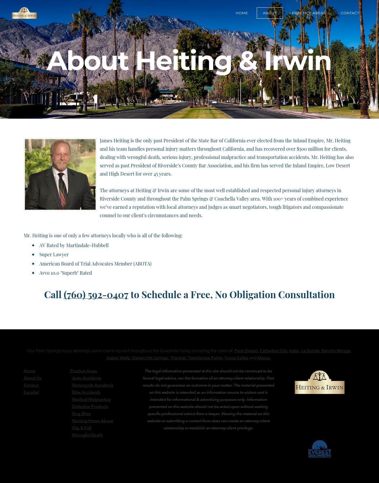 Coachella Valley Injury Law - Palm Springs CA Lawyers