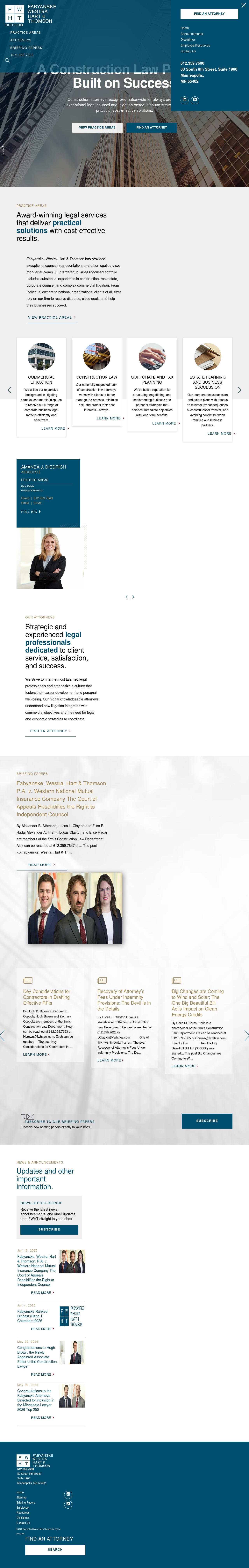 Fabyanske Westra Hart & Thomson PA - Minneapolis MN Lawyers