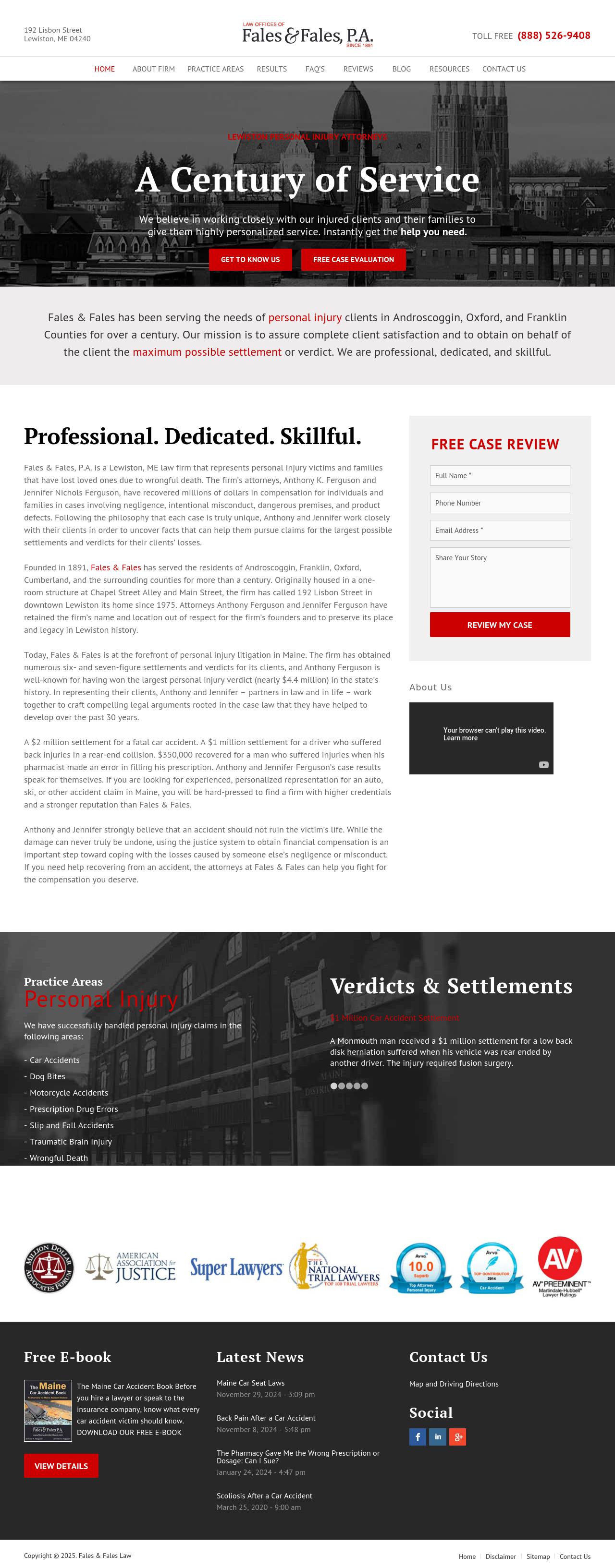 Fales & Fales, P.A. - Lewiston ME Lawyers