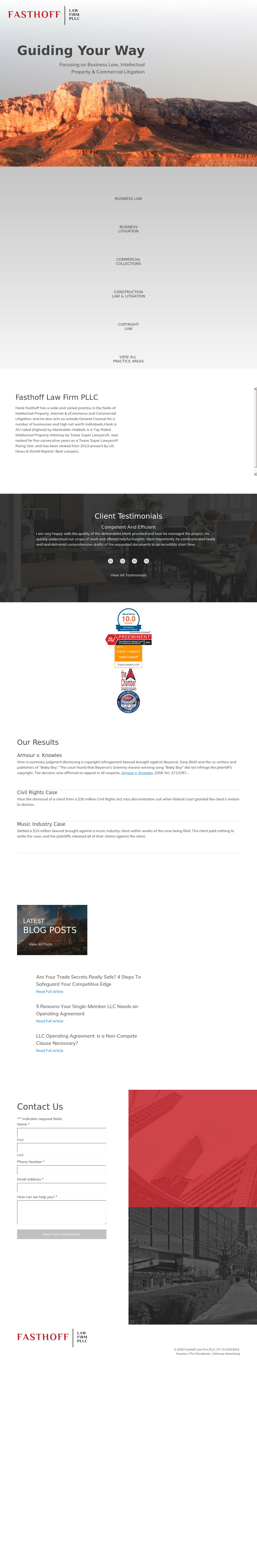 Fasthoff Law Firm PLLC - The Woodlands TX Lawyers