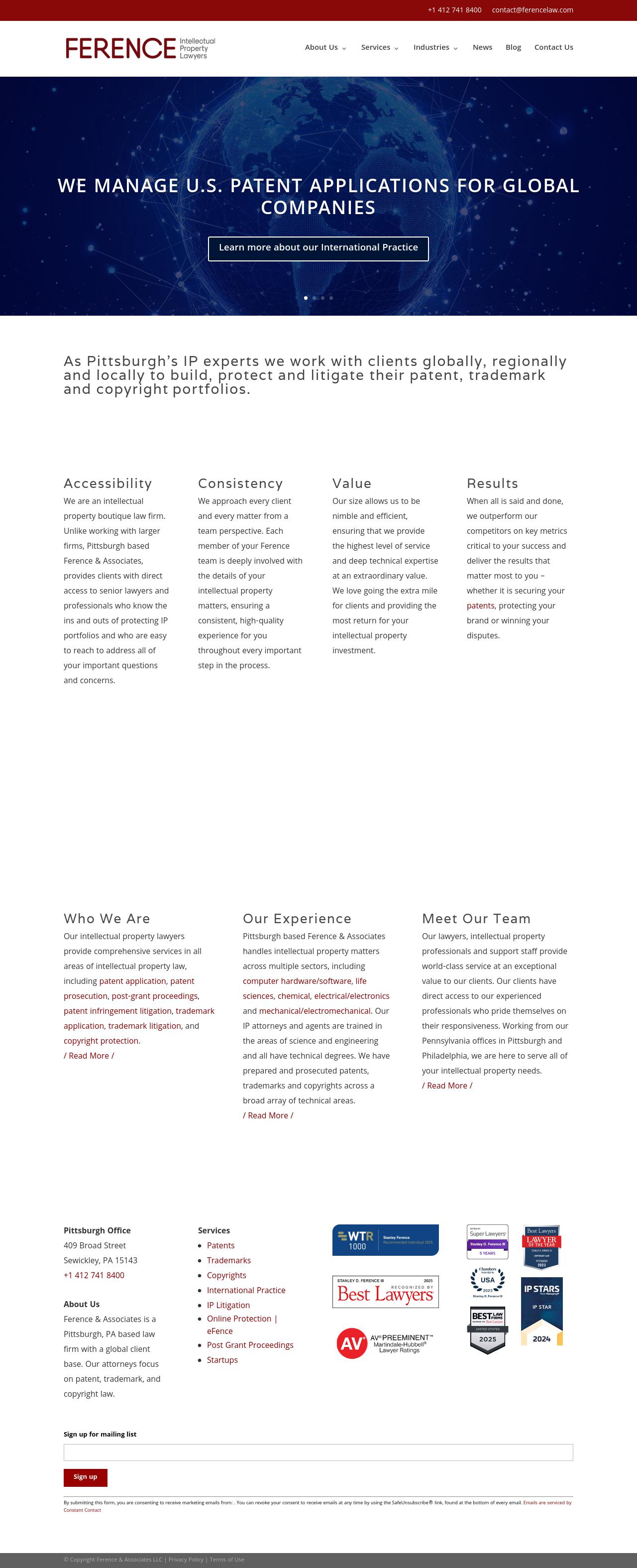 Ference & Associates - Pittsburgh PA Lawyers