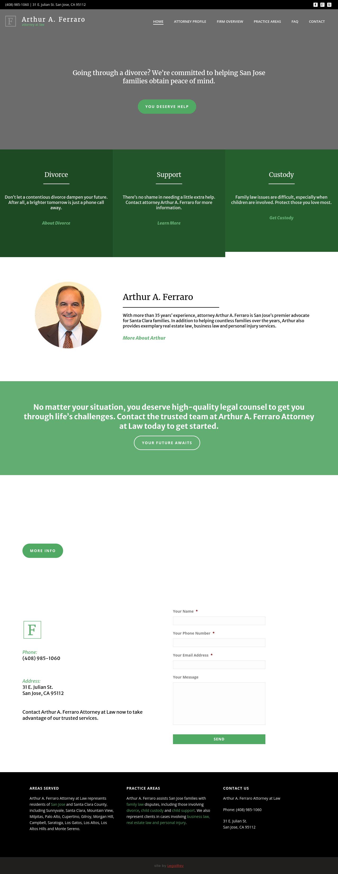 Ferraro Arthur A - San Jose CA Lawyers