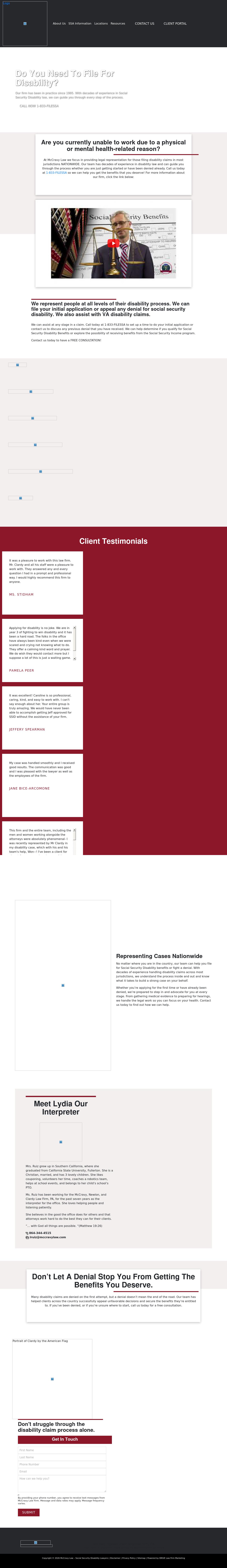 File For Disability - Greenwood SC Lawyers
