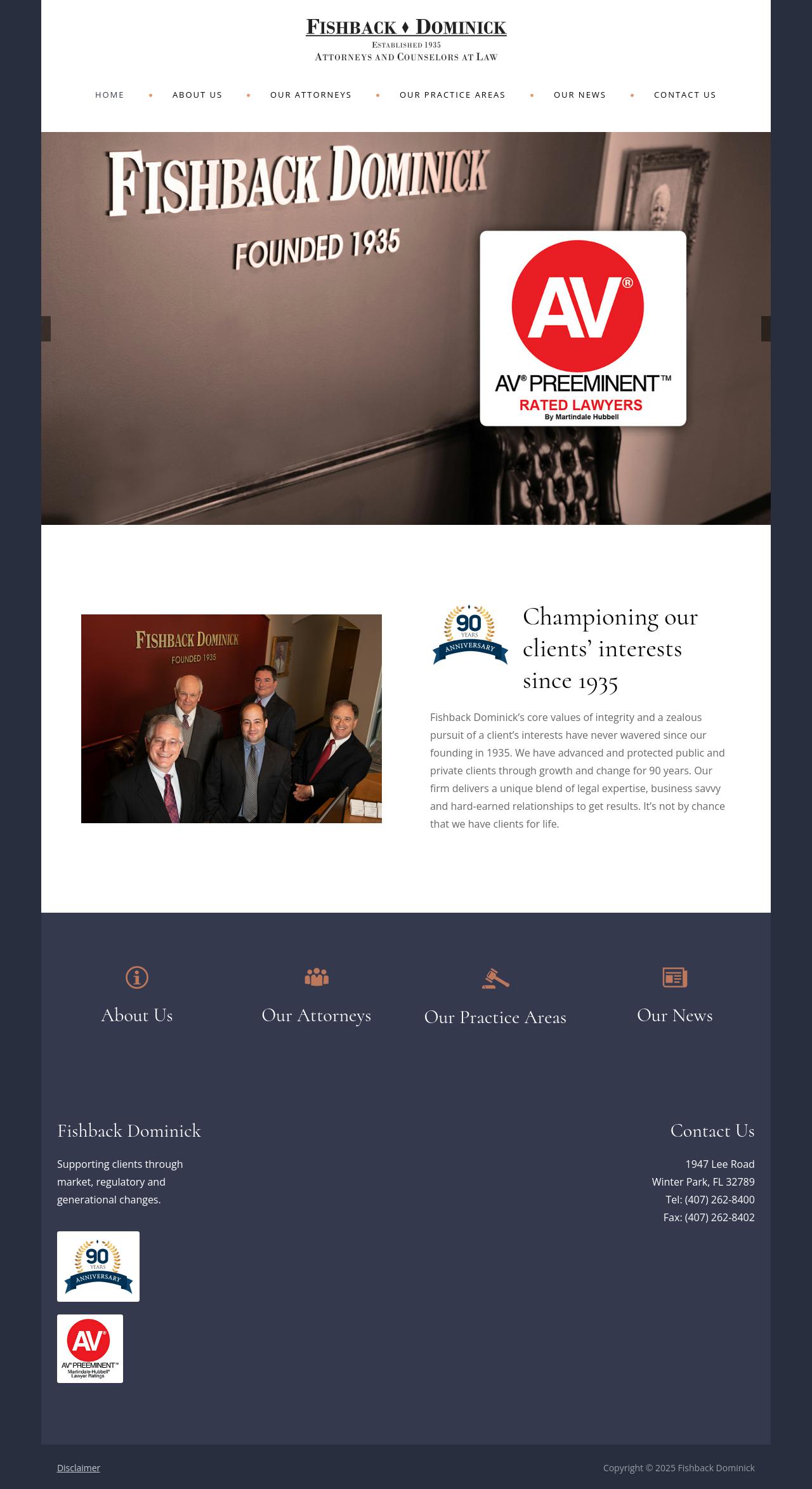 Fishback, Dominick - Orlando FL Lawyers