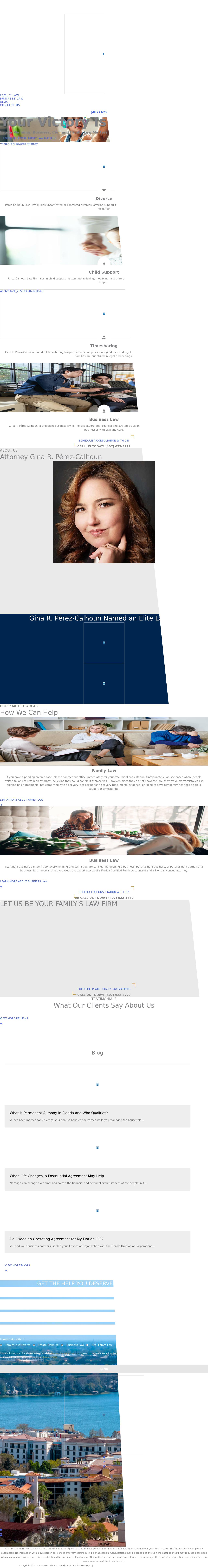 Perez-Cahoun Law Firm, P.A. - Winter Park FL Lawyers