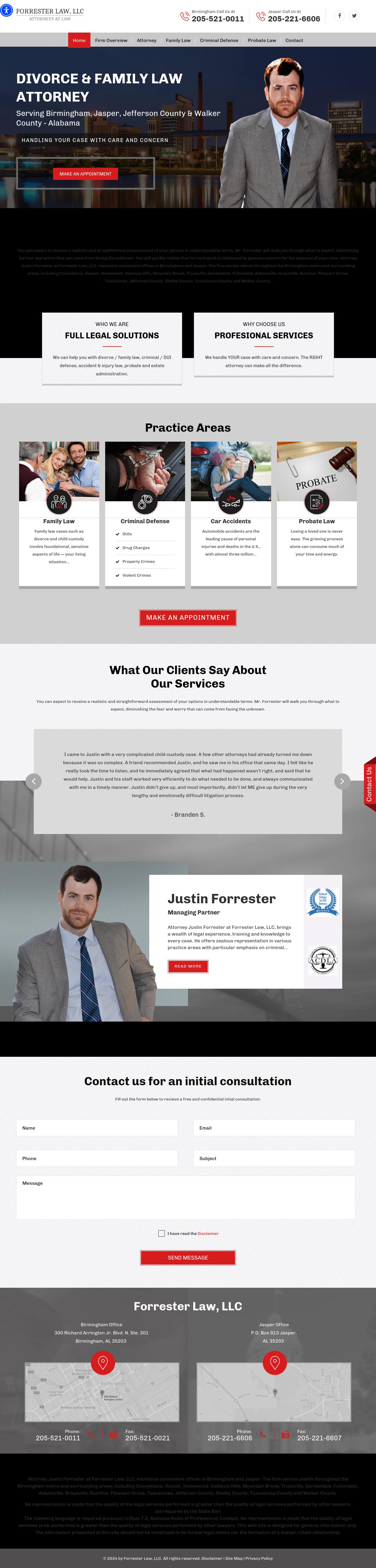 Forrester Law, LLC - Jasper AL Lawyers