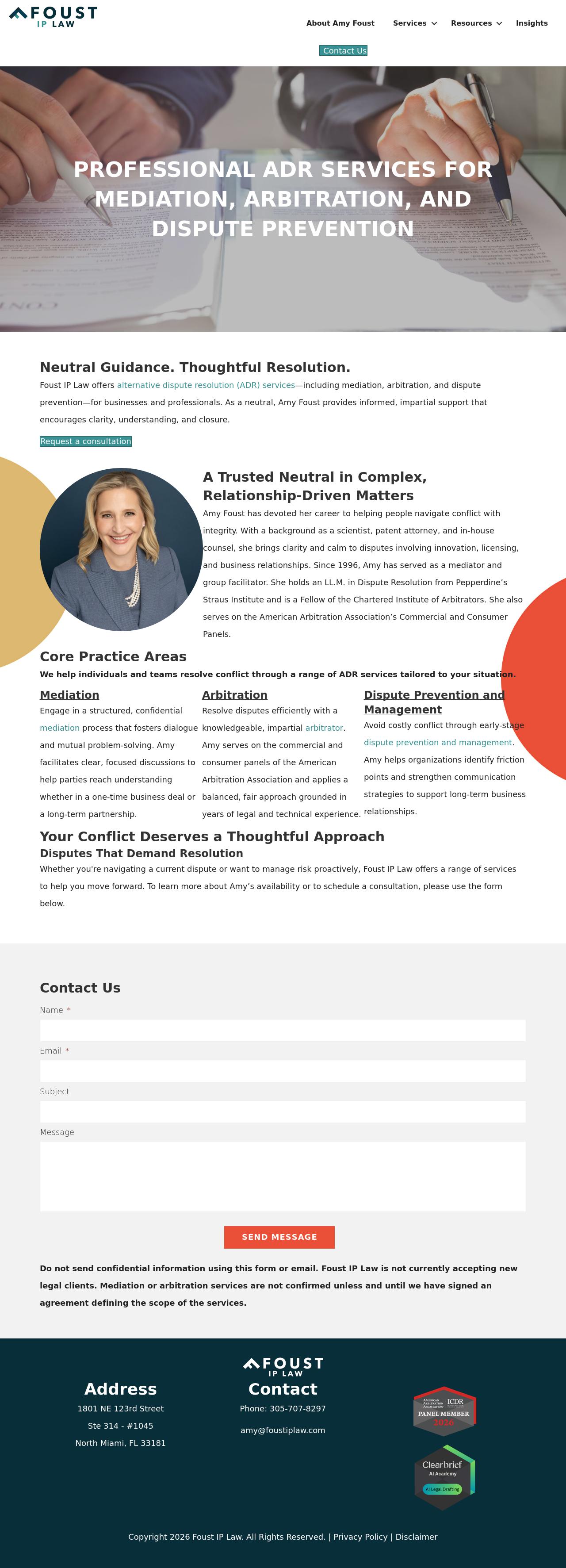 Foust IP Law - North Miami FL Lawyers