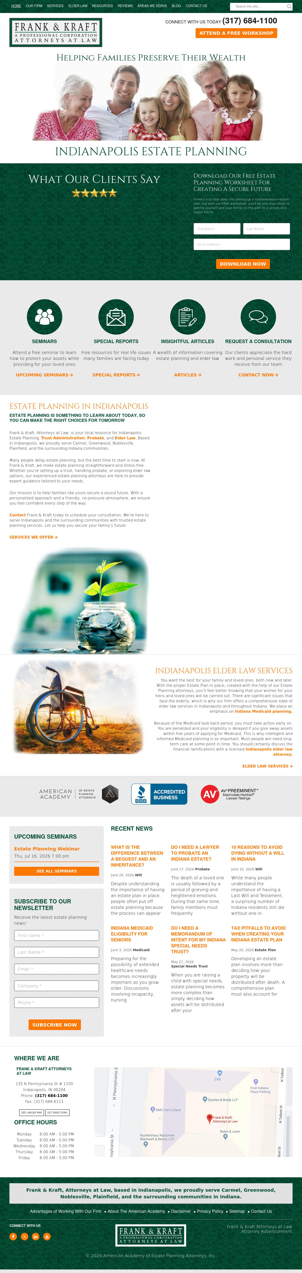 Frank & Kraft Professional Corp - Indianapolis IN Lawyers